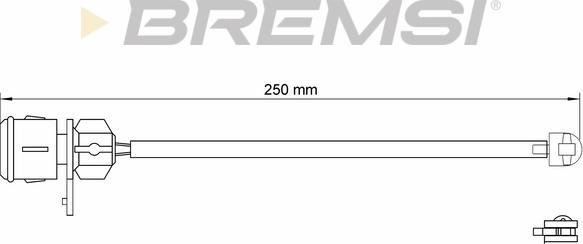Bremsi WI0574 - Сигнализатор, износ тормозных колодок autosila-amz.com