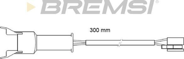 Bremsi WI0571 - Сигнализатор, износ тормозных колодок autosila-amz.com