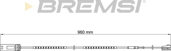 Bremsi WI0699 - Сигнализатор, износ тормозных колодок autosila-amz.com