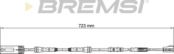 Bremsi WI0690 - Сигнализатор, износ тормозных колодок autosila-amz.com