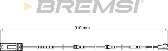 Bremsi WI0698 - Сигнализатор, износ тормозных колодок autosila-amz.com