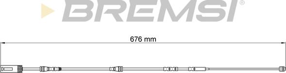 Bremsi WI0692 - Сигнализатор, износ тормозных колодок autosila-amz.com