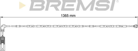 Bremsi WI0649 - Сигнализатор, износ тормозных колодок autosila-amz.com