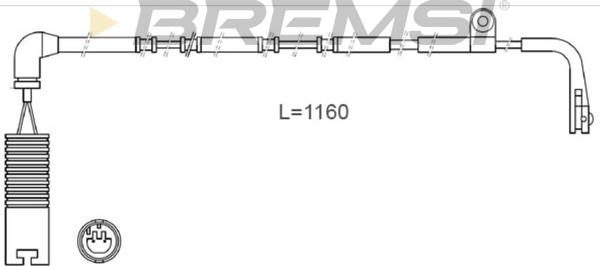 Bremsi WI0644 - Сигнализатор, износ тормозных колодок autosila-amz.com