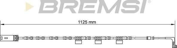 Bremsi WI0646 - Сигнализатор, износ тормозных колодок autosila-amz.com