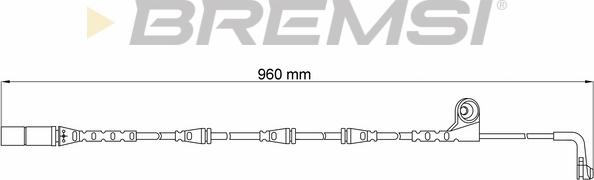 Bremsi WI0641 - Сигнализатор, износ тормозных колодок autosila-amz.com