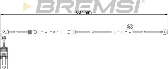 Bremsi WI0650 - Сигнализатор, износ тормозных колодок autosila-amz.com