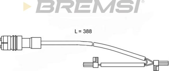 Bremsi WI0658 - Сигнализатор, износ тормозных колодок autosila-amz.com