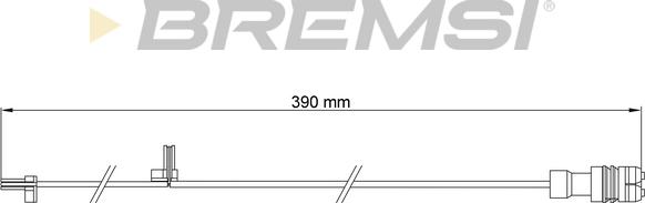 Bremsi WI0664 - Сигнализатор, износ тормозных колодок autosila-amz.com