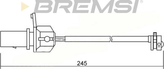 Bremsi WI0666 - Сигнализатор, износ тормозных колодок autosila-amz.com