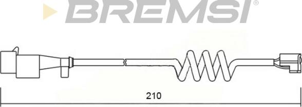 Bremsi WI0601 - Сигнализатор, износ тормозных колодок autosila-amz.com