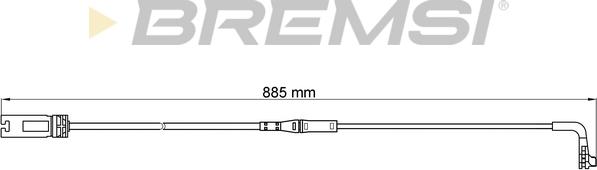 Bremsi WI0603 - Сигнализатор, износ тормозных колодок autosila-amz.com