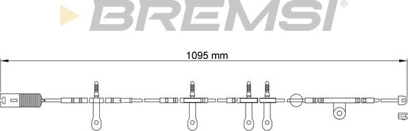 Bremsi WI0607 - Сигнализатор, износ тормозных колодок autosila-amz.com