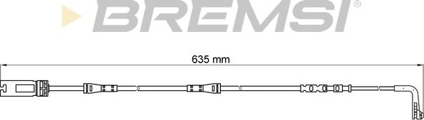 Bremsi WI0612 - Сигнализатор, износ тормозных колодок autosila-amz.com