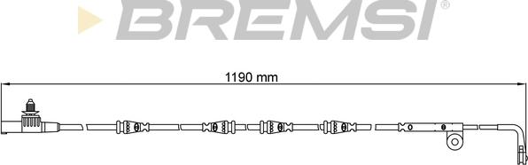 Bremsi WI0630 - Сигнализатор, износ тормозных колодок autosila-amz.com