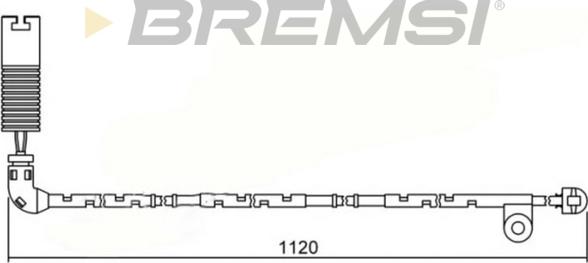 Bremsi WI0621 - Сигнализатор, износ тормозных колодок autosila-amz.com