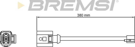 Bremsi WI0810 - Сигнализатор, износ тормозных колодок autosila-amz.com