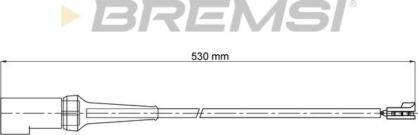 Bremsi WI0798 - Сигнализатор, износ тормозных колодок autosila-amz.com