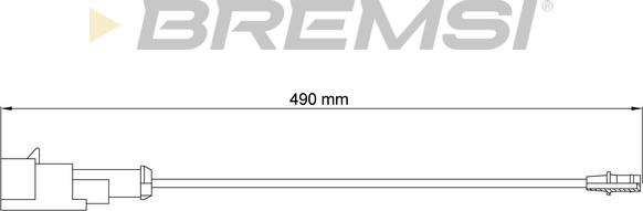 Bremsi WI0792 - Сигнализатор, износ тормозных колодок autosila-amz.com