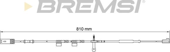 Bremsi WI0700 - Сигнализатор, износ тормозных колодок autosila-amz.com