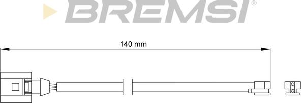 Bremsi WI0703 - Сигнализатор, износ тормозных колодок autosila-amz.com
