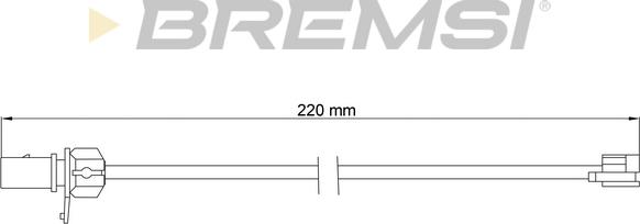 Bremsi WI0780 - Сигнализатор, износ тормозных колодок autosila-amz.com