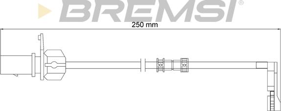 Bremsi WI0735 - Сигнализатор, износ тормозных колодок autosila-amz.com