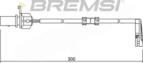 Bremsi WI0733 - Сигнализатор, износ тормозных колодок autosila-amz.com