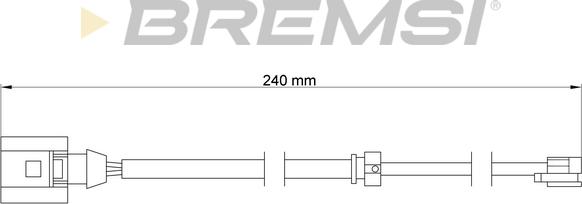 Bremsi WI0726 - Сигнализатор, износ тормозных колодок autosila-amz.com