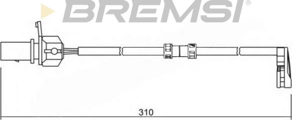 Bremsi WI0727 - Сигнализатор, износ тормозных колодок autosila-amz.com
