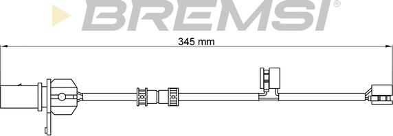 Bremsi WI0776 - Сигнализатор, износ тормозных колодок autosila-amz.com