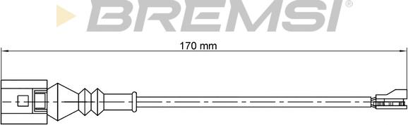 Bremsi WI0771 - Сигнализатор, износ тормозных колодок autosila-amz.com