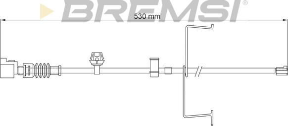 Bremsi WI0778 - Сигнализатор, износ тормозных колодок autosila-amz.com