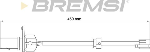 Bremsi WI0777 - Сигнализатор, износ тормозных колодок autosila-amz.com