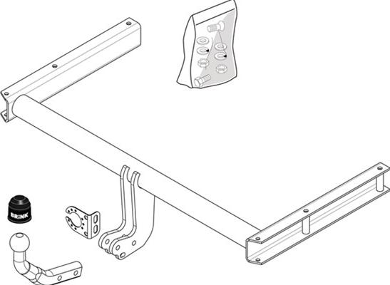 Brink 492500 - Прицепное устройство, фаркоп autosila-amz.com