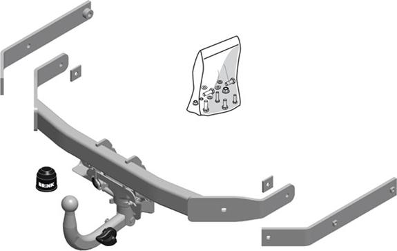 Brink 545100 - Прицепное устройство, фаркоп autosila-amz.com