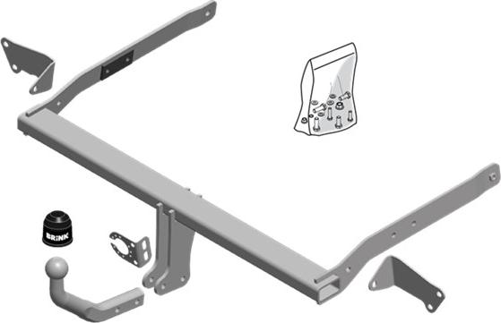 Brink 600900 - Прицепное устройство, фаркоп autosila-amz.com