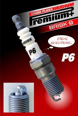 Brisk 1624 - Свеча зажигания BRISK Iridium Premium+ P6 Ford Focus II 1.8-2.0, Mondeo IV 1.8-2.0, Mazda 3, 6 Volvo autosila-amz.com
