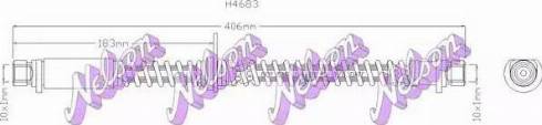 Brovex-Nelson H4683 - Тормозной шланг autosila-amz.com