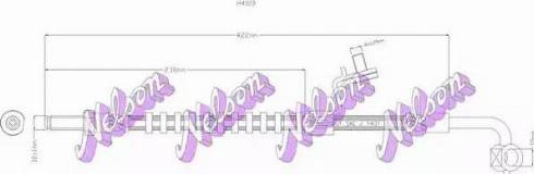 Brovex-Nelson H4109 - Тормозной шланг autosila-amz.com