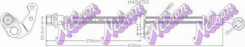 Brovex-Nelson H4845Q - Тормозной шланг autosila-amz.com