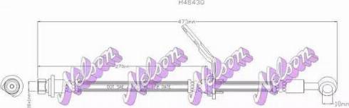 Brovex-Nelson H4843Q - Тормозной шланг autosila-amz.com