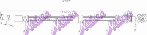 Brovex-Nelson H4797 - Тормозной шланг autosila-amz.com