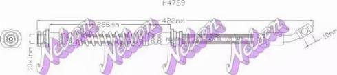 Brovex-Nelson H4729 - Тормозной шланг autosila-amz.com