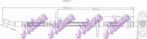 Brovex-Nelson H5611 - Тормозной шланг autosila-amz.com