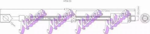 Brovex-Nelson H5631 - Тормозной шланг autosila-amz.com