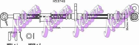 Brovex-Nelson H5374Q - Тормозной шланг autosila-amz.com