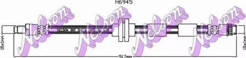 Brovex-Nelson H6945 - Тормозной шланг autosila-amz.com