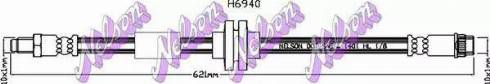 Brovex-Nelson H6940 - Тормозной шланг autosila-amz.com