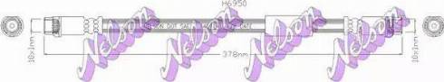 Brovex-Nelson H6950 - Тормозной шланг autosila-amz.com